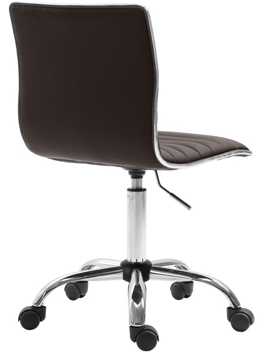 Arbejdsskammel Alamosa imiteret læder, brun