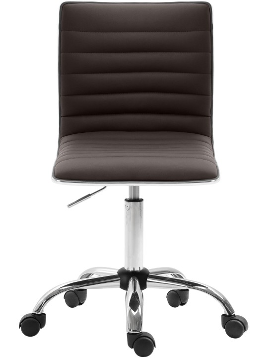 Arbejdsskammel Alamosa imiteret læder, brun