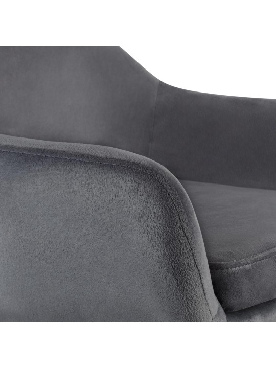 Barstol Grant velvet, grå