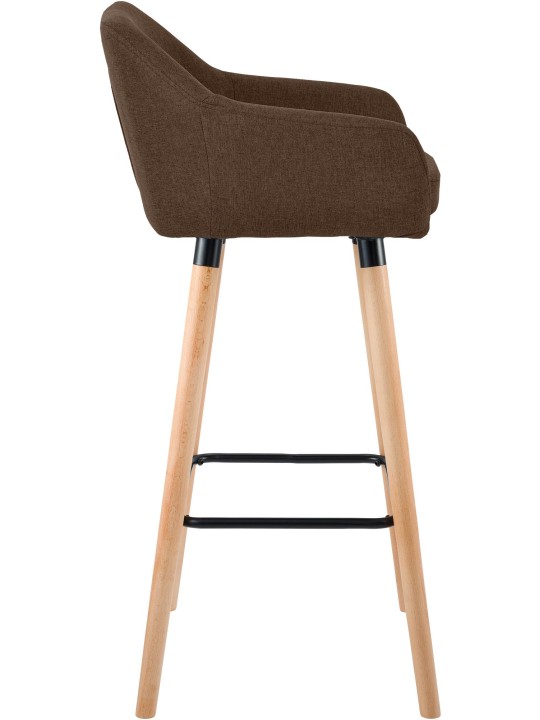 Barstol Grant stof, brun