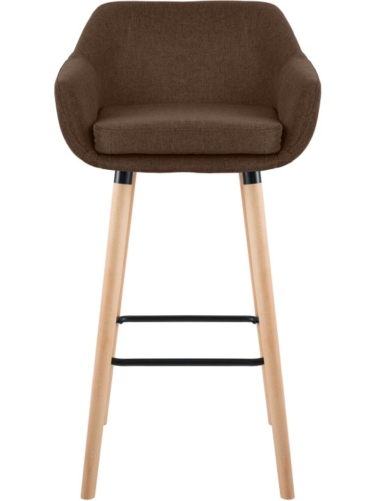 Barstol Grant stof, brun