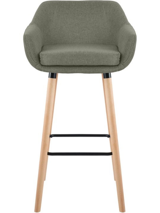 Barstol Grant stof, lysegrå