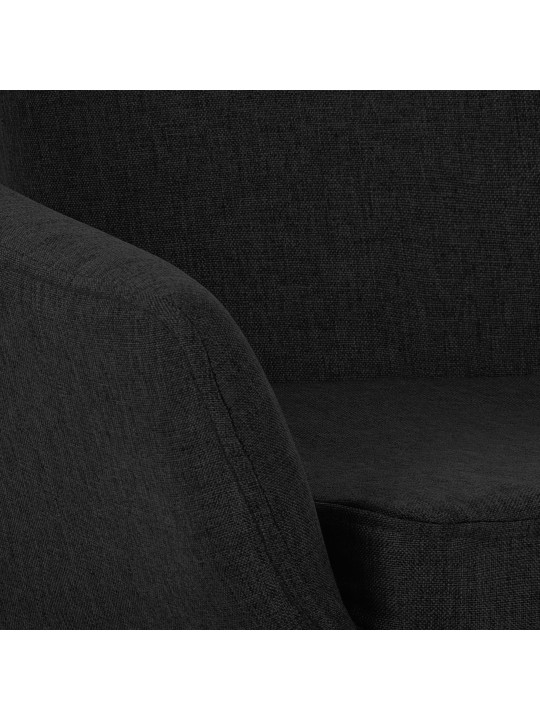 Barstol Grant stof, sort