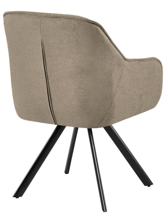 Stol Pettuli stof, taupe