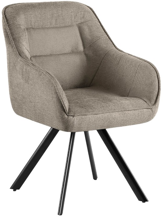 Stol Pettuli stof, taupe