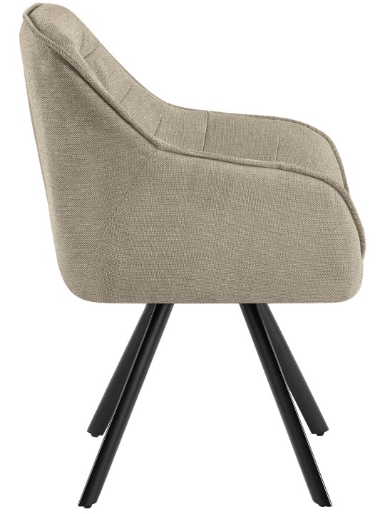 Stol Pettuli stof, taupe