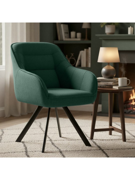 Stol Pettuli stof, grøn