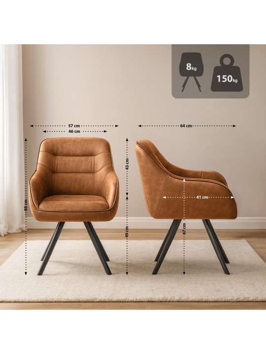 Stol Pettuli Vintage, lysebrun Stol Pettuli Vintage, lysebrun