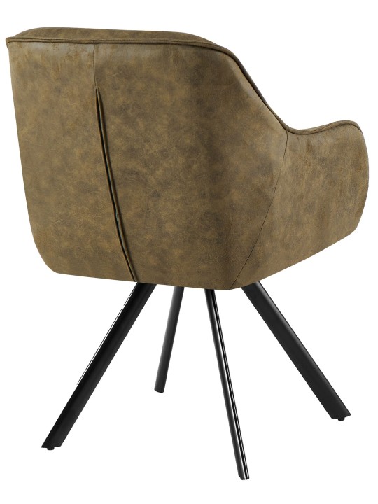 Stol Pettuli Vintage, antik grøn