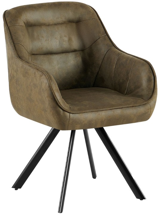 Stol Pettuli Vintage, antik grøn