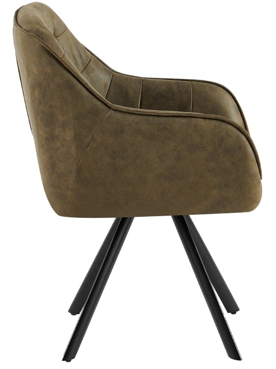 Stol Pettuli Vintage, antik grøn