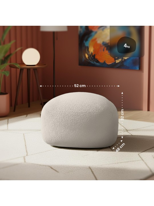 Taburet Alfrisa Teddy, creme