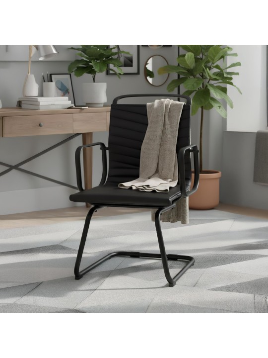 Besøgsstol Tomkin imiteret læder, sort