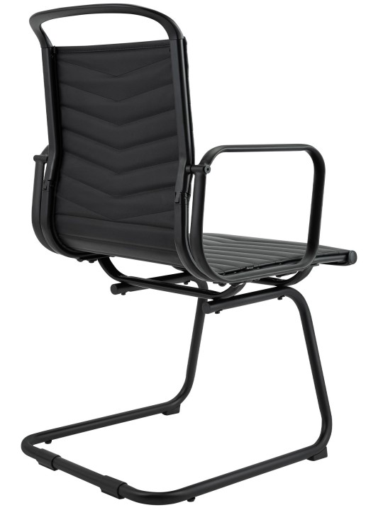 Besøgsstol Tomkin imiteret læder, sort