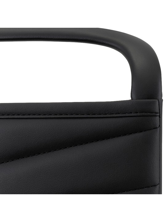 Besøgsstol Tomkin imiteret læder, sort