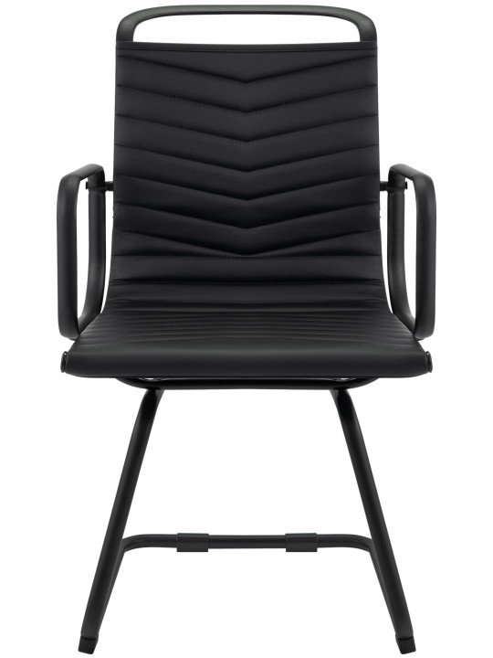 Besøgsstol Tomkin imiteret læder, sort