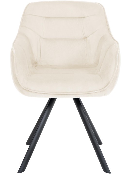 Stol Russel fløjl, creme