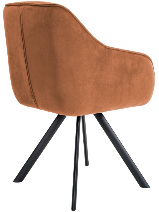 Stol Russel fløjl, kaffe