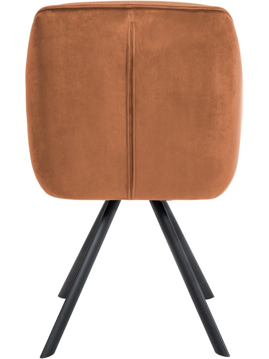 Stol Russel fløjl, kaffe