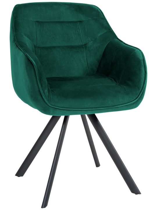 Stol Russel fløjl, grøn Stol Russel fløjl, grøn