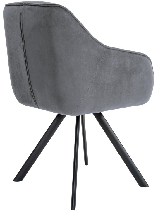 Stol Russel fløjl, mørkegrå Stol Russel fløjl, mørkegrå