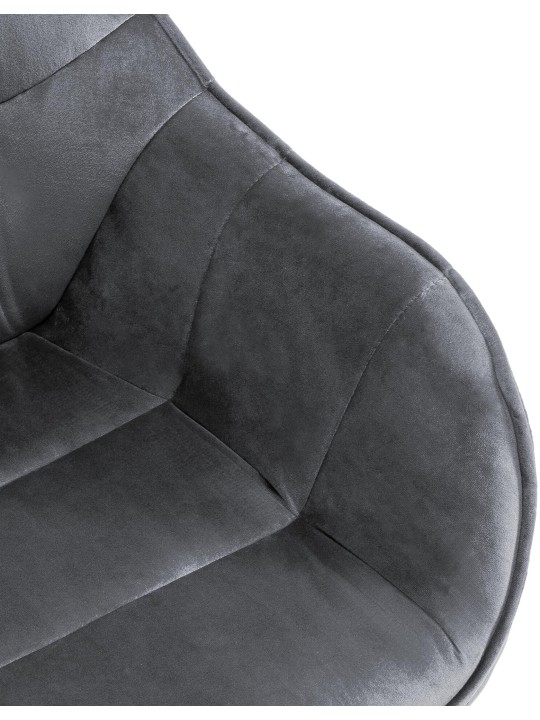 Stol Russel fløjl, mørkegrå Stol Russel fløjl, mørkegrå