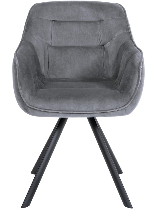 Stol Russel fløjl, mørkegrå Stol Russel fløjl, mørkegrå