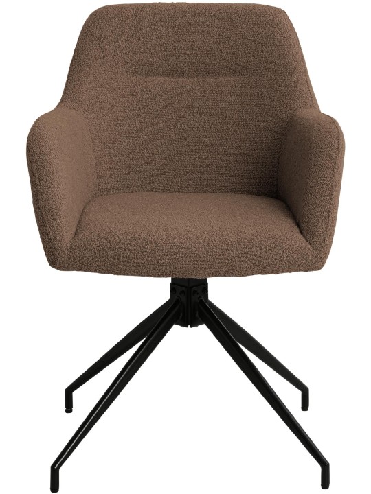 Spisestuestol Merlinda stof Teddy, brun Spisestuestol Merlinda stof Teddy, brun