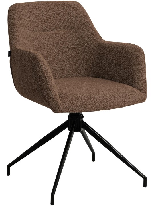 Spisestuestol Merlinda stof Teddy, brun Spisestuestol Merlinda stof Teddy, brun