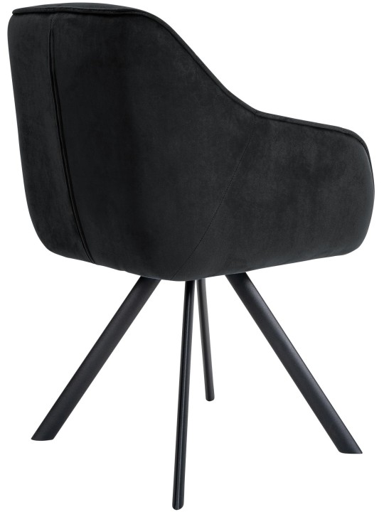 Stol Russel fløjl, sort Stol Russel fløjl, sort