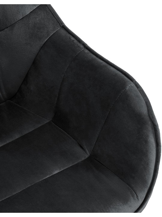 Stol Russel fløjl, sort Stol Russel fløjl, sort