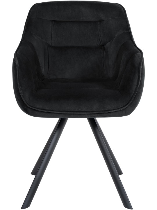 Stol Russel fløjl, sort Stol Russel fløjl, sort