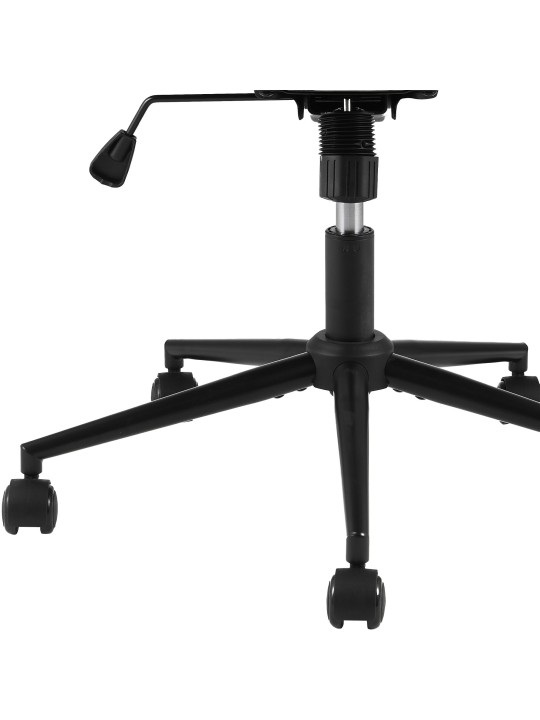 Kontorstol Nelson imiteret læder, sort