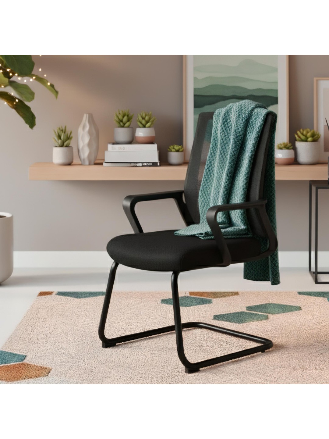 Besøgsstol Hanka, sort