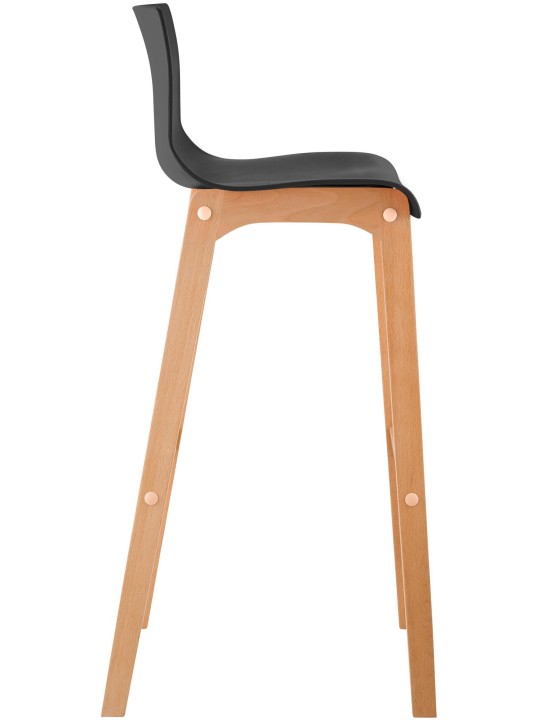 Barstol Hoover Natura 4-fods stel, sort Barstol Hoover Natura 4-fods stel, sort