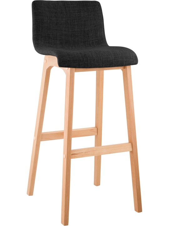 Barstol Hoover stof Natura, mørkegrå