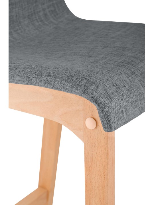 Barstol Hoover stof Natura, lysegrå