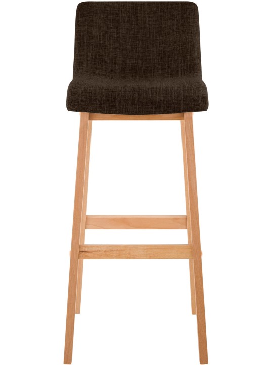 Sæt med 2 barstole Hoover stof Natura, brun