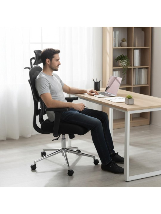 Lothenda kontorstol, sort