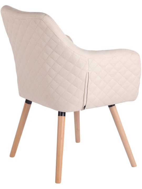 Spisestuestol Gent stof natura, creme