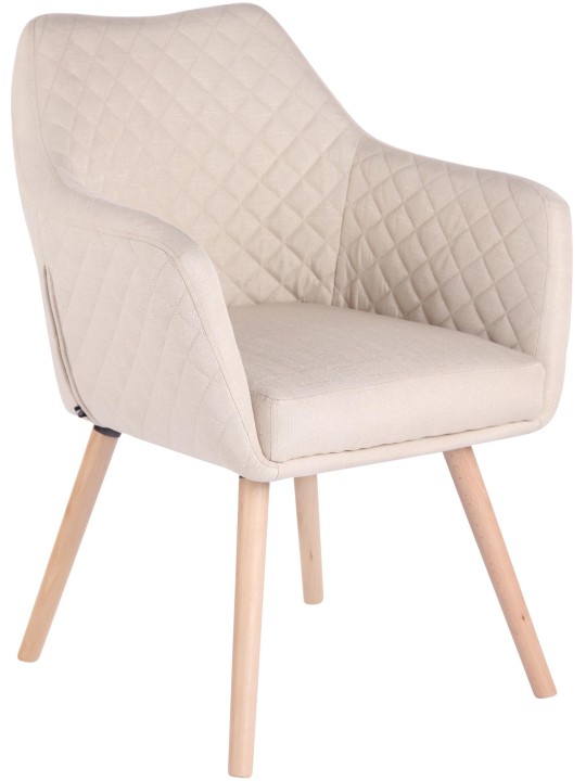 Spisestuestol Gent stof natura, creme