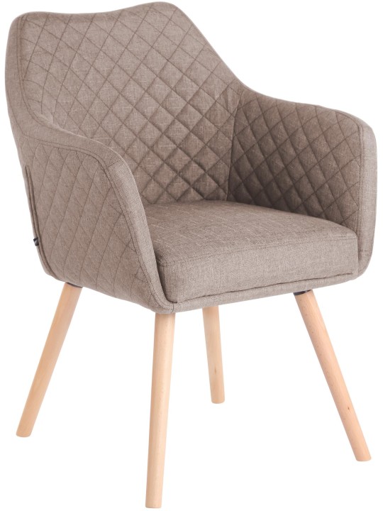 Spisestuestol Gent stof natura, taupe