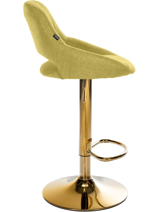 Barstol Milet stof guld, grøn Barstol Milet stof guld, grøn