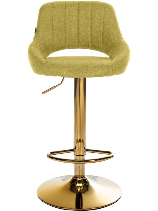Barstol Milet stof guld, grøn Barstol Milet stof guld, grøn