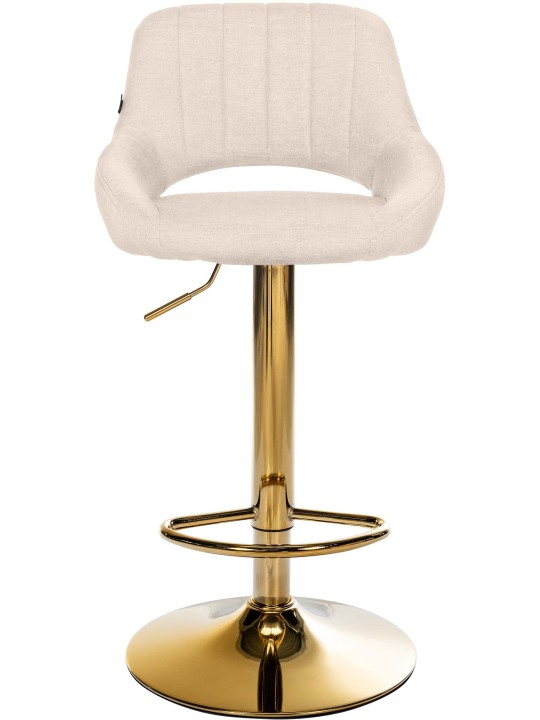 Barstol Milet stof guld, creme