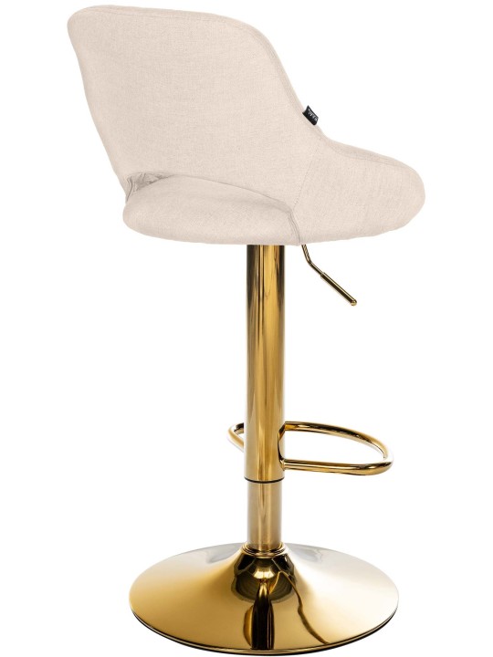 Sæt med 2 barstole Milet stof G, creme