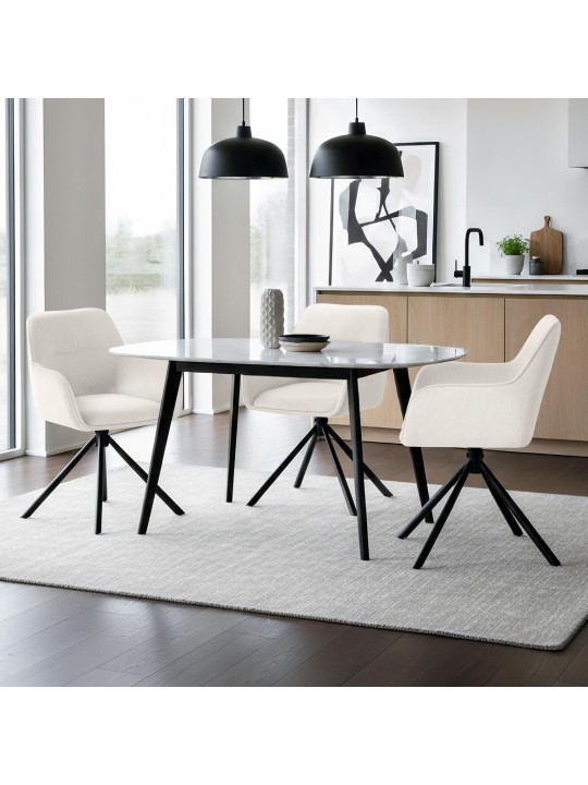 Stol Tipton Cord, creme