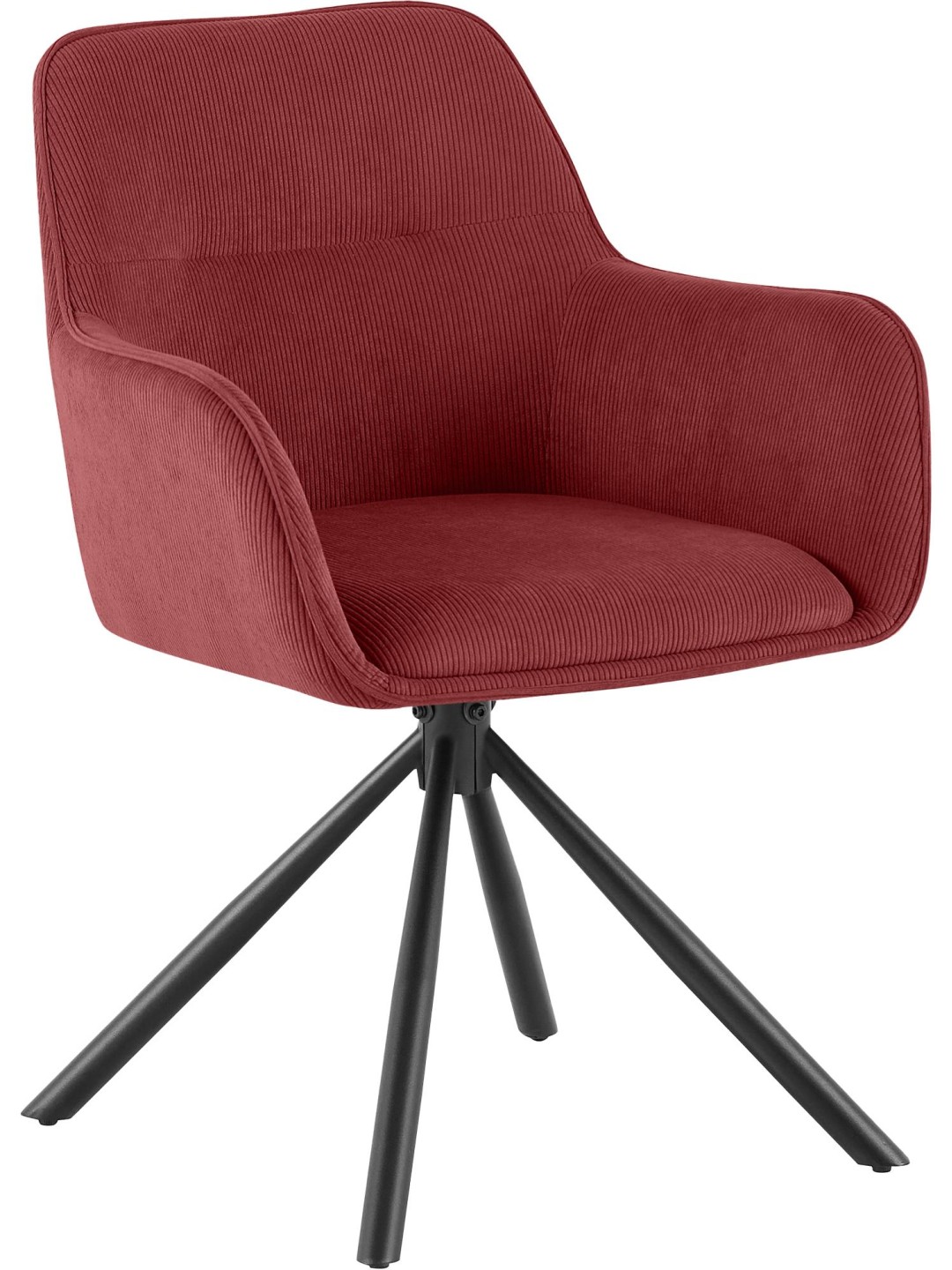 Stol Tipton Cord, bordeauxrød