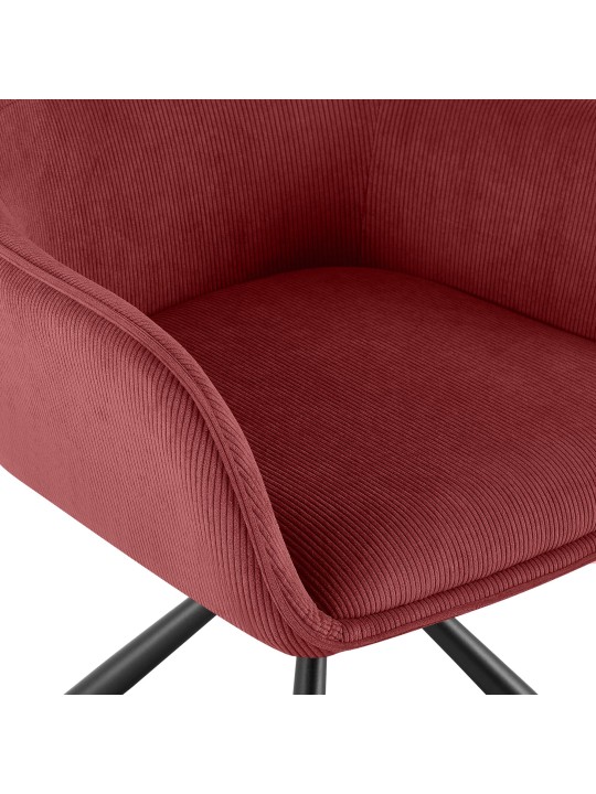 Stol Tipton Cord, bordeauxrød