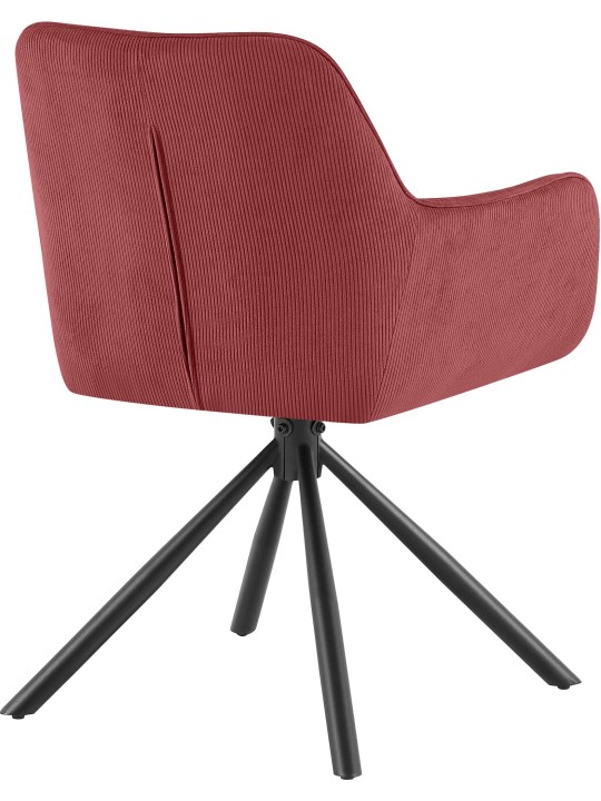 Stol Tipton Cord, bordeauxrød